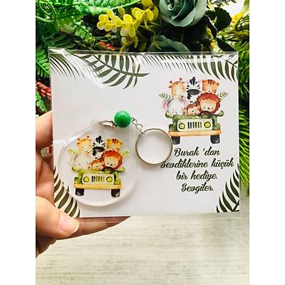 Safari Temal� Pleksi Anahtarl�k