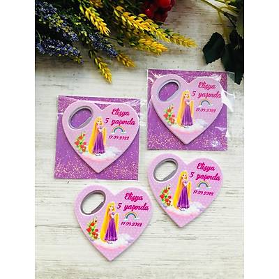 Rapunzel Temal Kalp Magnet
