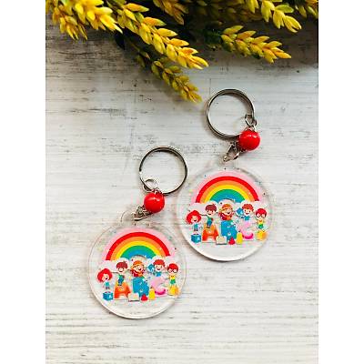 ��renci-Okul-Okuma Temal� Pleksi Anahtarl�k