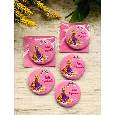 Rapunzel Temal� Buton A�acak Magnet