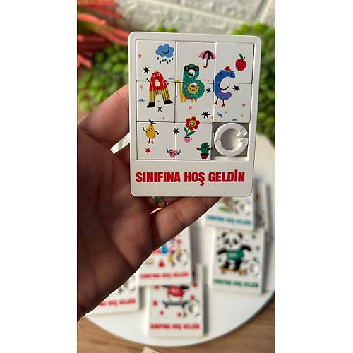 Okul-��renci-Tatil Temalu Puzzle