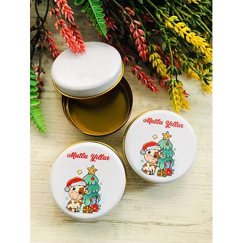 Yeni Y�l Temal�  Mini Metal Kutu