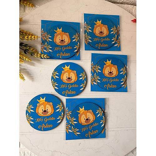 Aslan Temal�  3 mm Ah�ap Magnet
