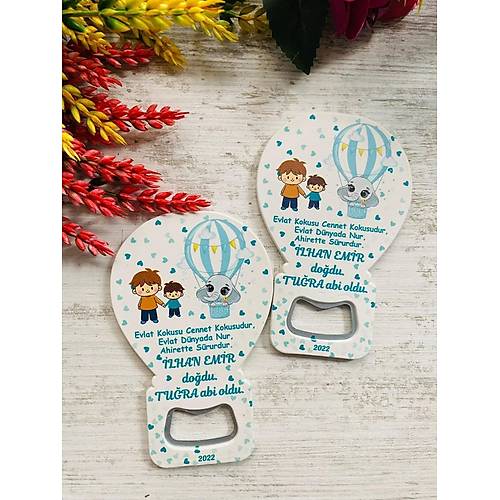 Abi Karde� ve U�an Balon  Temal�  Balon A�acak Magnet