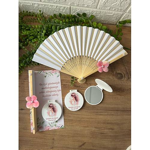 K�na Cep Aynas� ve Yelpaze Set