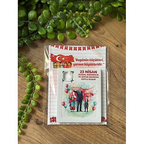 23 Nisan Temal� E�itici �ocuk Puzzle 9 Par�a  - Milli Bayram Hat�ras�