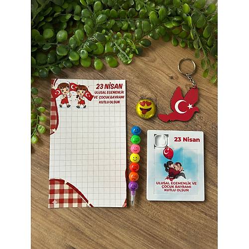 23 N�SAN AH�AP ANAHTARLIK +�KOLATA+KALEM+PUZZLE