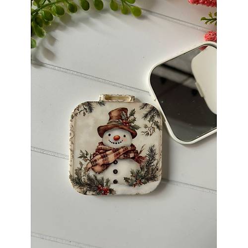 Nostalji Yeni Y�l-Noel-Y�lba�� Kare Ayna