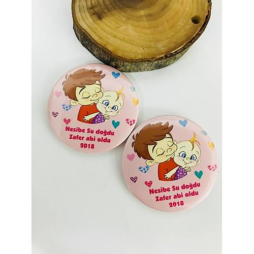 Abi ve K�z Karde� Temal� A�acak Magnet 