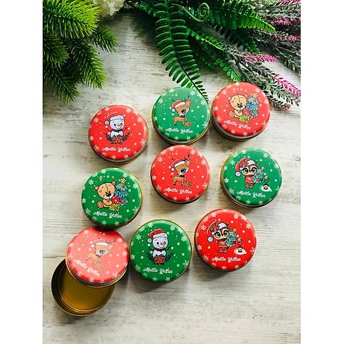 Yeni Y�l Temal�  Kar���k  Mini Metal Kutu