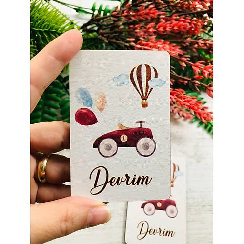 Araba Temal�  3 mm Ah�ap Magnet
