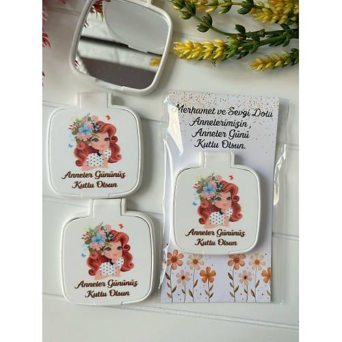 Anneler G�n� -Kad�n Temal� Kare Pleksi Ayna