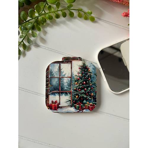 Nostalji Yeni Y�l-Noel-Y�lba�� Kare Ayna