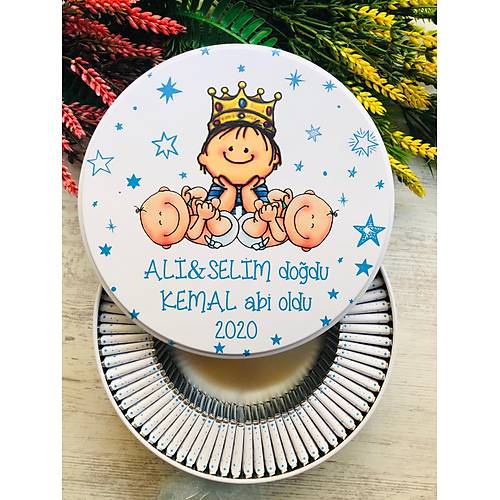 AB� ERKEK KARDE� TEMALI ��KOLATA KUTUSU