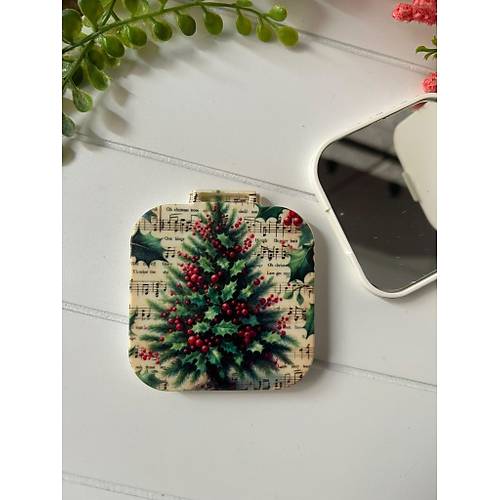 Nostalji Yeni Y�l-Noel-Y�lba�� Kare Ayna