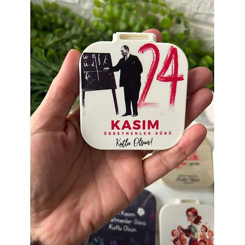 ��retmenler G�n�  Temal� Kare Pleksi Ayna