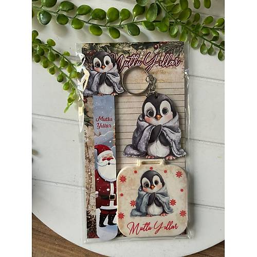 3'l� Yeni Y�l Setleri  ( Ayra� + Anahtarl�k+ Cep Aynas�)