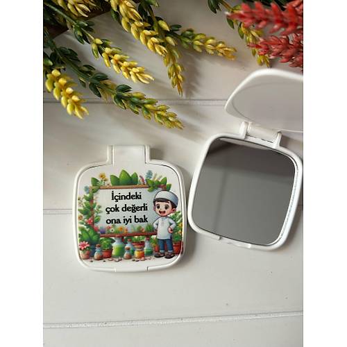 Kuran Okuyorum  Temal� Kare Pleksi Ayna