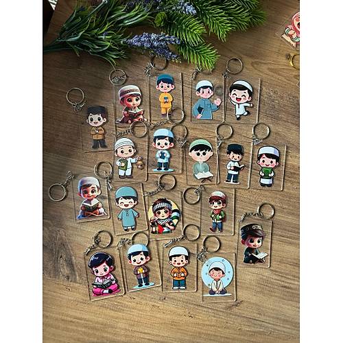 Kuran Kursu Temal� Pleksi Anahtarl�k (Kar���k Yollan�r )