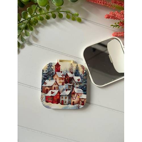 Nostalji Yeni Y�l-Noel-Y�lba�� Kare Ayna