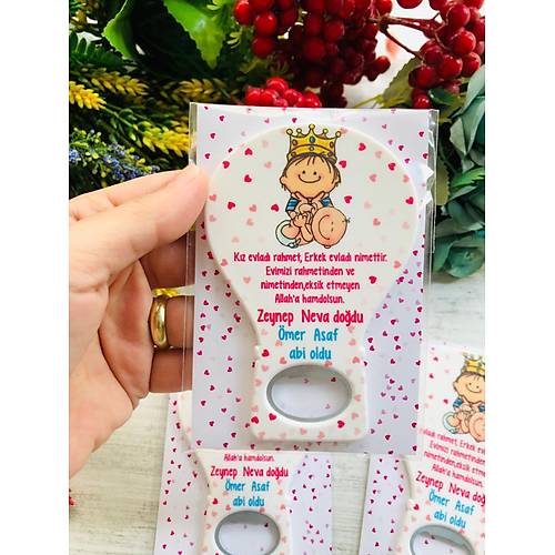 Abi K�z Karde� Balon A�acak Magnet