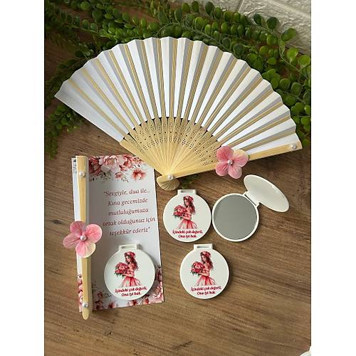 K�na Cep Aynas� ve Yelpaze Set