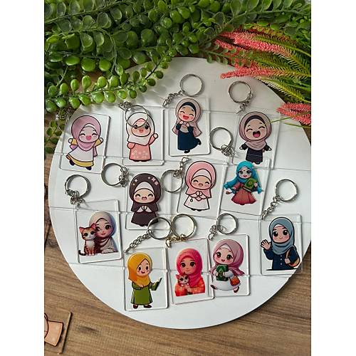 Kuran Kursu Temal� Pleksi Anahtarl�k (Kar���k Yollan�r )