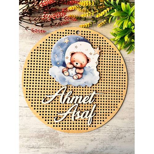 30 cm  Delikli Ah�ap Kap� S�s�-Kabartma Desen-Ay�c�k