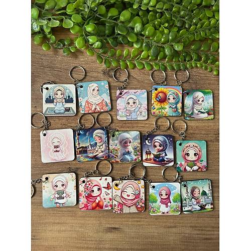 Seri Sonu Kuran Kursu Ah�ap Anahtarl�k 5x5 cm