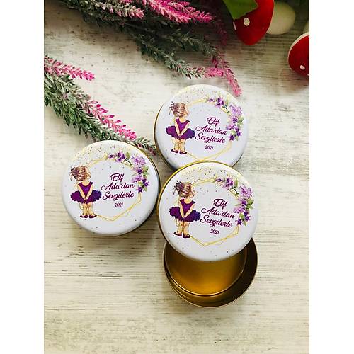 Balerin Temal�  Mini Metal Kutu