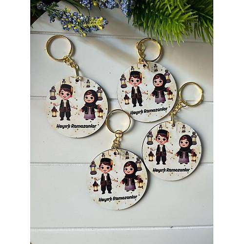 Ho�geldin Ramazan Temal� Ah�ap Anahtarl�k