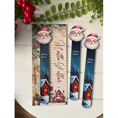 Ah�ap Kitap Ayra�lar� -Noel Yeni Y�l Temal�