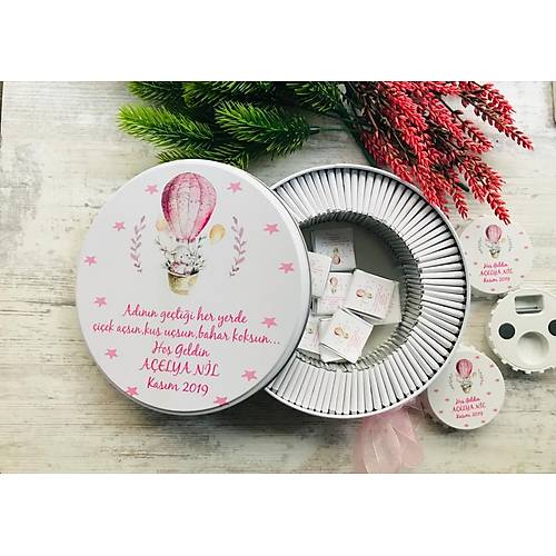 U�AN BALON VE F�L TEMALI ��KOLATA KUTUSU