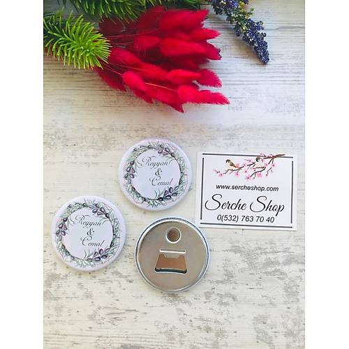 Zeytin Yapra��  Metal A�acakl� Magnet