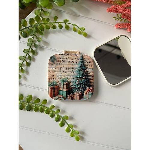 Nostalji Yeni Y�l-Noel-Y�lba�� Kare Ayna