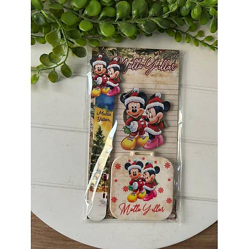 3'l� Yeni Y�l Setleri  ( Ayra� + Anahtarl�k+ Cep Aynas�)