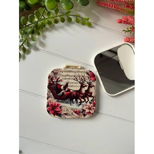 Nostalji Yeni Y�l-Noel-Y�lba�� Kare Ayna