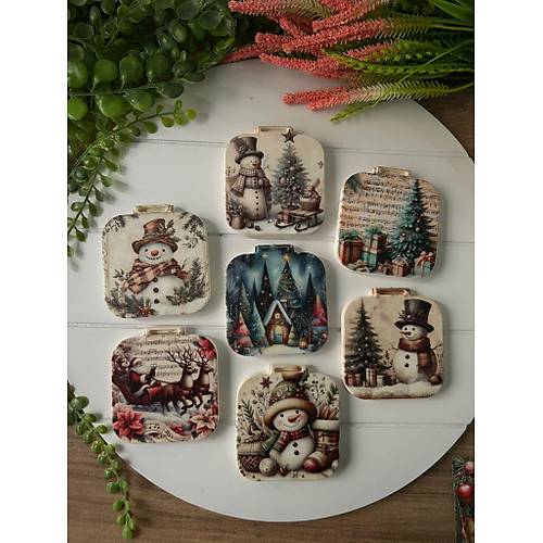 Nostalji Yeni Y�l-Noel-Y�lba�� Kare Ayna (Kar���k Yollan�r )