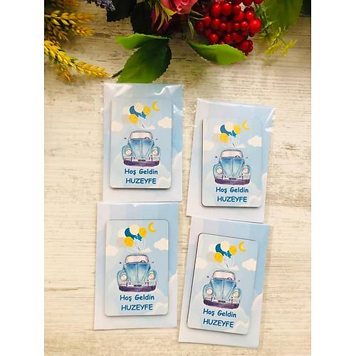 Araba  Temal�  3 mm Ah�ap Magnet