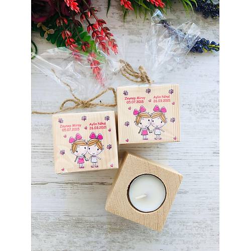 Abla K�z Karde� Temal� Ah�ap Mumluk