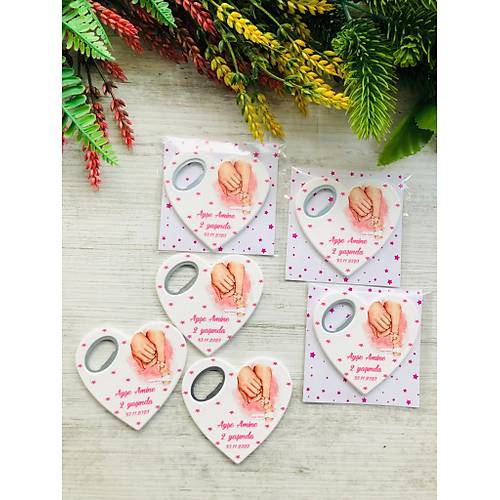 Anne Baba Bebek Eli Temal� Kalp Magnet