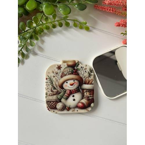 Nostalji Yeni Y�l-Noel-Y�lba�� Kare Ayna