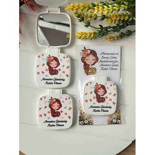 Anneler G�n� -Kad�n Temal� Kare Pleksi Ayna