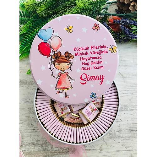 BALON  TUTAN ��R�N KIZ TEMALI ��KOLATA KUTUSU