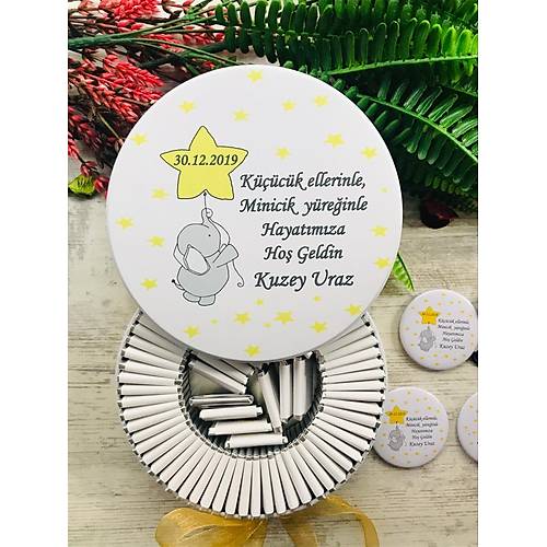 YILDIZ VE F�L TEMALI ��KOLATA KUTUSU