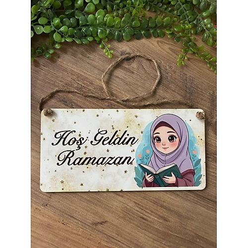 Ho� Geldin Ramazan Kap� S�s� 15x30 cm