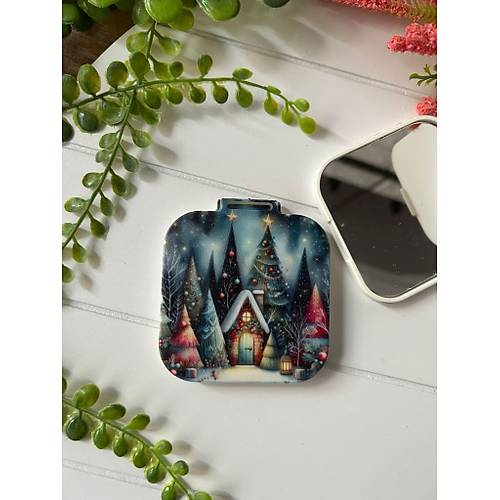 Nostalji Yeni Y�l-Noel-Y�lba�� Kare Ayna