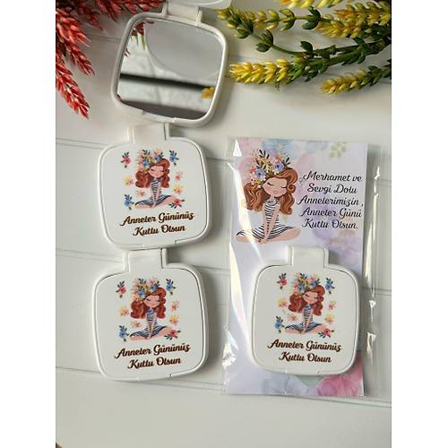 Anneler G�n� -Kad�n Temal� Kare Pleksi Ayna