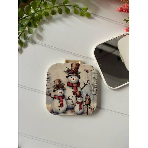 Nostalji Yeni Y�l-Noel-Y�lba�� Kare Ayna