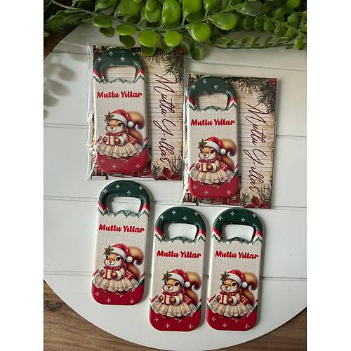 Noel Yeni Y�l  Temal�  Uzun A�acak Magnet